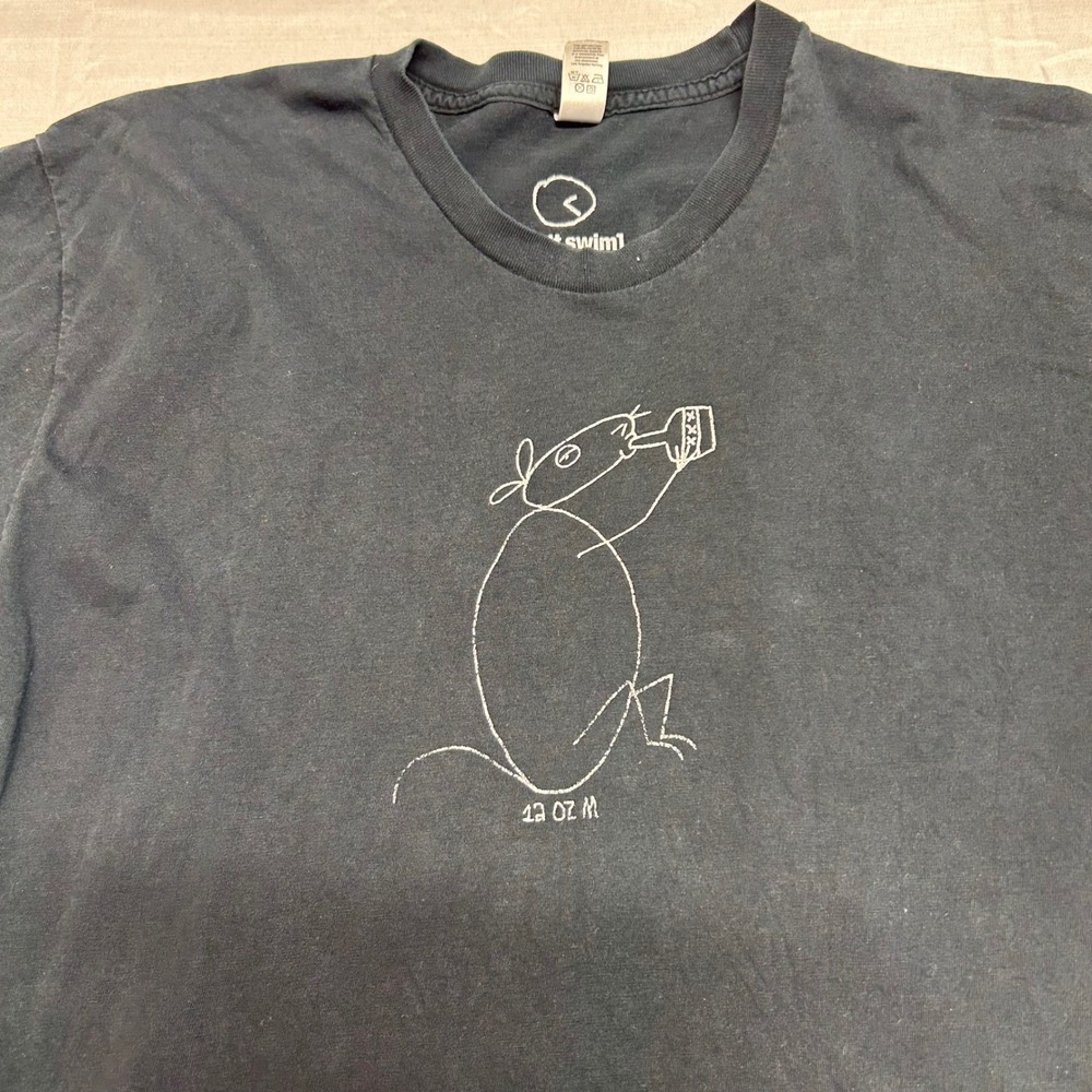 Adult Swim 12 oz Mouse Shirt Mens Large Black Vintage 2005 Cartoon Network Tee - Picture 3 of 6